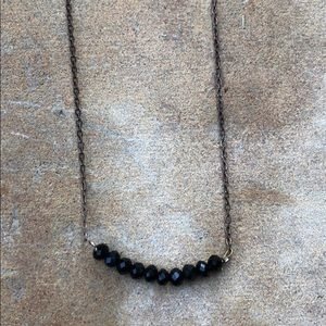Black stone necklace